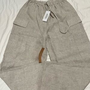 Linen wide-leg pants from Reformation